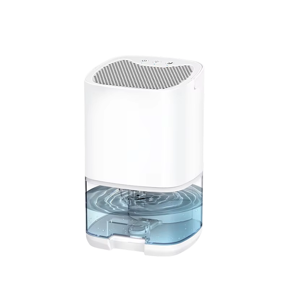 StaxMico Dehumidifier 68oz Water Tank 28dB Ultra-Quiet with 7-Color LED & Auto Shut-Off