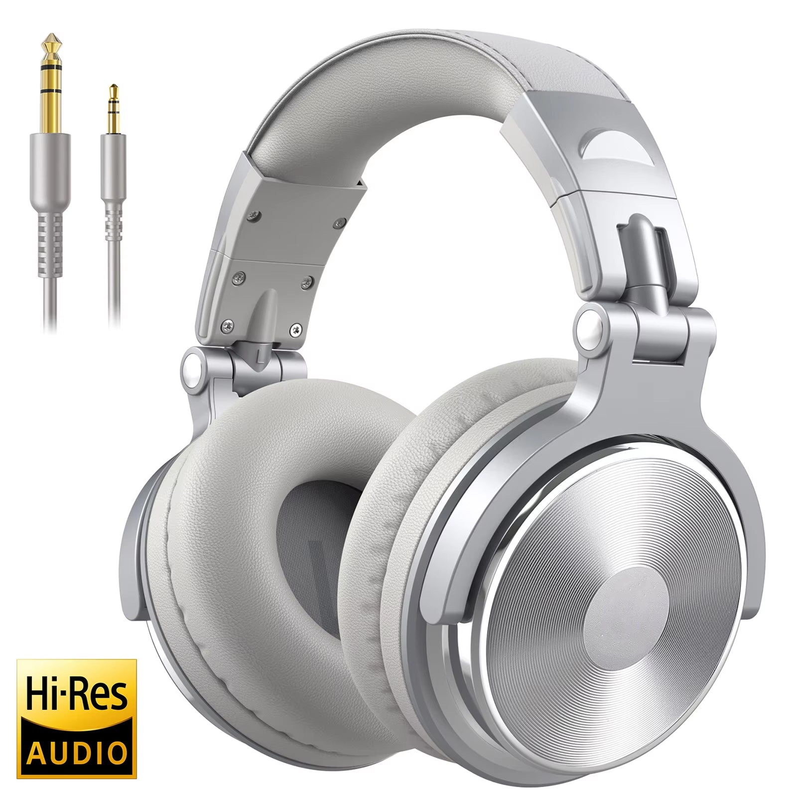 ZetaNase Studio Headphones 50mm Drivers 3.5/6.3mm Dual-Interface Foldable Monitor